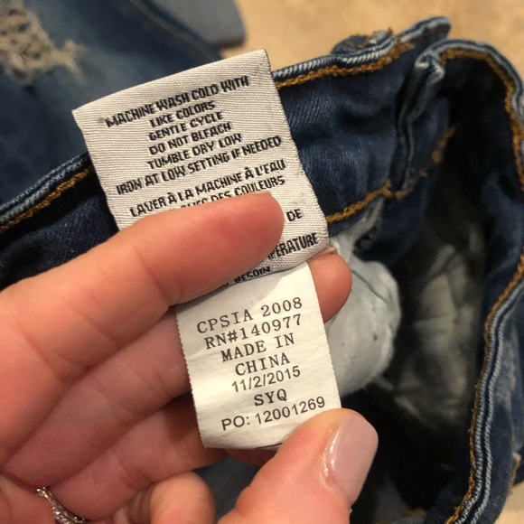 Girls Hudson cropped distressed jeans 💙💙 - Picture 4 of 6